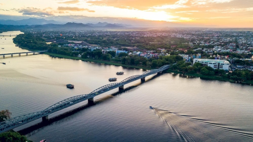 The Perfume River is often likened to the "muse" of Hue for its serene and tranquil beauty